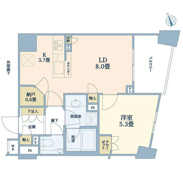 ブランズ戸塚 2階階 間取り