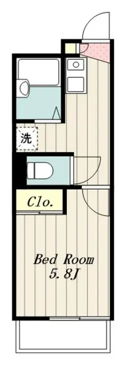 レオパレスホワイトヒルズII 3階階 間取り