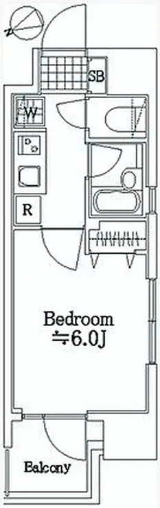 アーバイルスパシエ芝浦BAY-SIDE 2階階 間取り