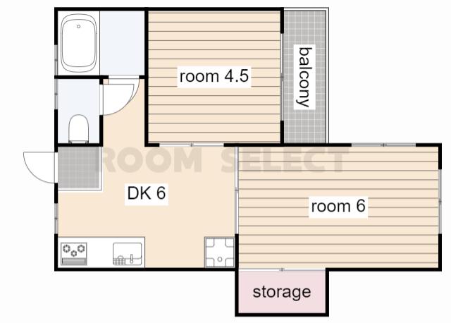 丸協マンション(2DK/3階)の間取り写真