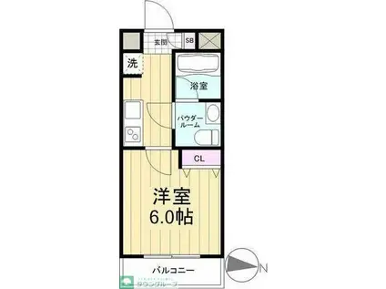 AZESTお花茶屋IV(1K/5階)の間取り写真
