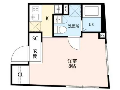 AXIAM SUMIDA(1K/3階)の間取り写真