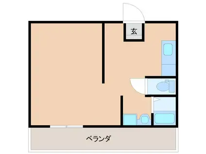 ルミエール(1K/4階)の間取り写真