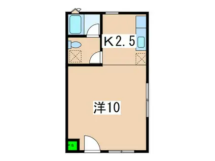 ミナミカジーII(ワンルーム/1階)の間取り写真