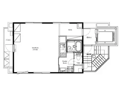 MOGARO GINZA(ワンルーム/4階)の間取り写真