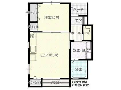 つくばエクスプレス みどりの駅 徒歩29分 1階建 築9年(1LDK/1階)の間取り写真