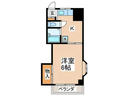 ハイグレース(1K/3階)の間取り写真