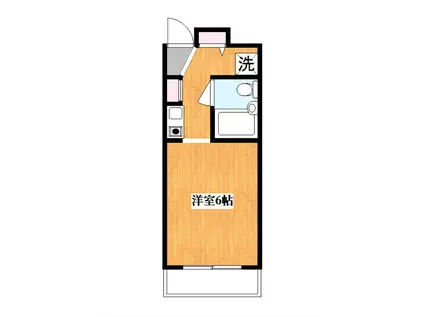 ラポール経堂(1K/3階)の間取り写真