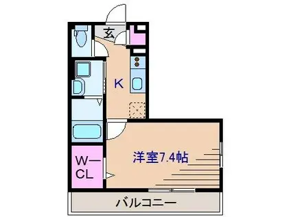 コンフォール新横濱II(1K/1階)の間取り写真