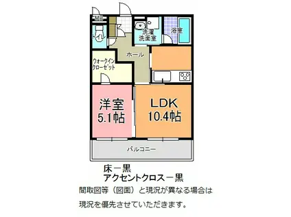 PREMIUM 30DOORS(1LDK/4階)の間取り写真