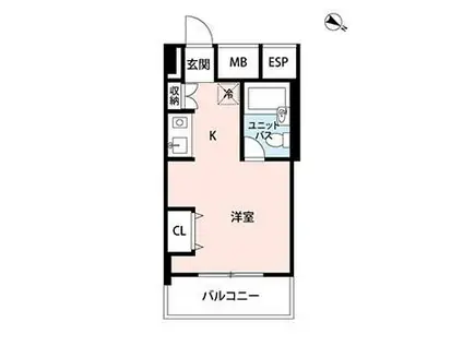 マイナビSTAY麻布台ヒルズ(ワンルーム/11階)の間取り写真