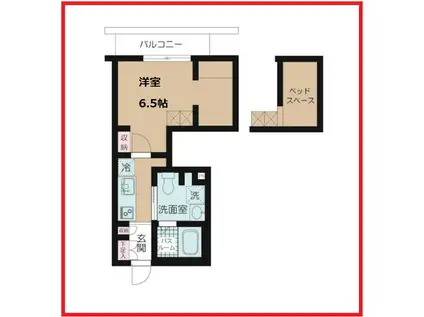 ベルセーヌアオト(1K/2階)の間取り写真