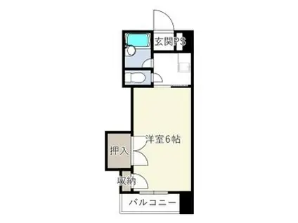 COLLECTION中崎I(1K/3階)の間取り写真