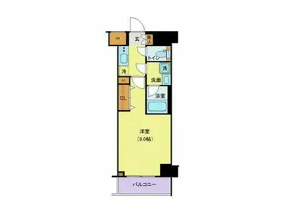 ジェノヴィア墨田文花スカイガーデン(1K/1階)の間取り写真