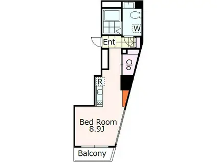 OZIO常盤台(ワンルーム/6階)の間取り写真