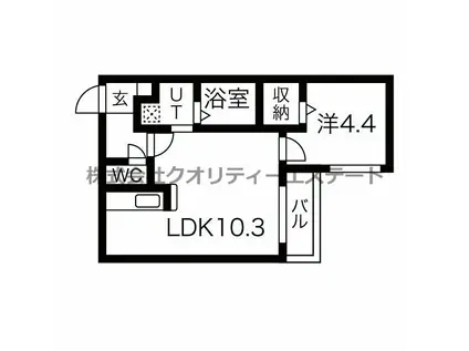 HAL EXCELLENT(1LDK/1階)の間取り写真