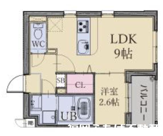 LIFEFIELD南福岡(1LDK/7階)の間取り写真