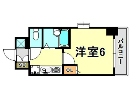 エステムコート神戸西(1K/8階)の間取り写真