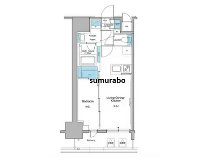ルフォンプログレ秋葉原マークス(1LDK/12階)の間取り写真