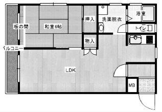 オランジュ(1LDK/3階)の間取り写真