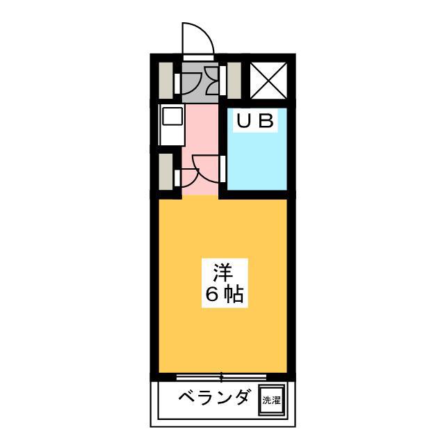 マドレーヌ八王子(ワンルーム/4階)の間取り写真