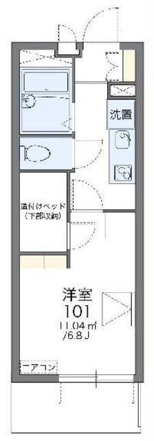 レオパレスTAKA(1K/2階)の間取り写真