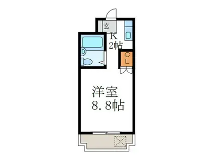 サンシーサイドIII(2LDK/2階)の間取り写真