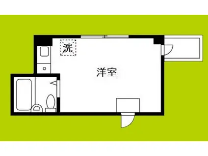 ハイツブラウン(ワンルーム/5階)の間取り写真