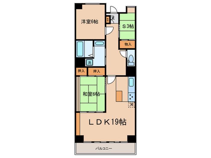 セントラルコーポラス(2SLDK/5階)の間取り写真