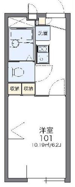 レオパレス並木パーク(1K/2階)の間取り写真