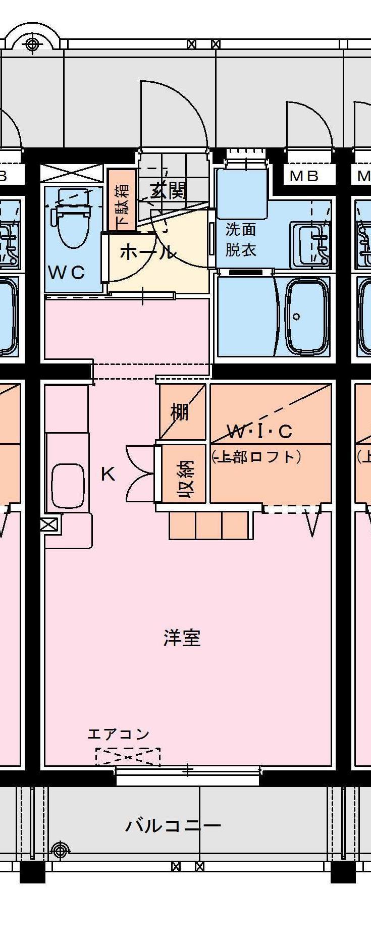 オーシャンハイツ弐番館(ワンルーム/1階)の間取り写真