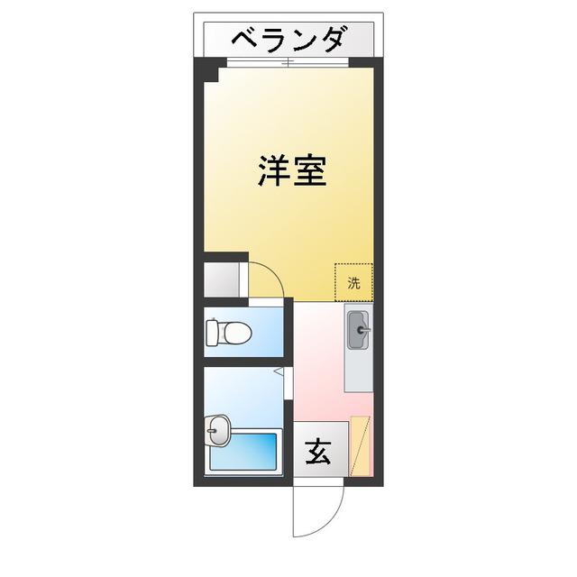 ドミ・パルフェットII(ワンルーム/3階)の間取り写真