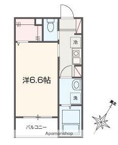 MELLAS相武台前IV(1K/1階)の間取り写真