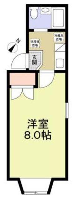 スターヒル蕨(1K/2階)の間取り写真