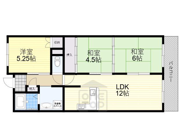 グランドールⅡ(3LDK/8階)の間取り写真