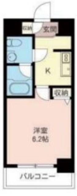 LASANTE品川シーサイドI(1K/5階)の間取り写真