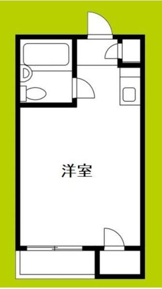 サンビル勝山北(ワンルーム/7階)の間取り写真