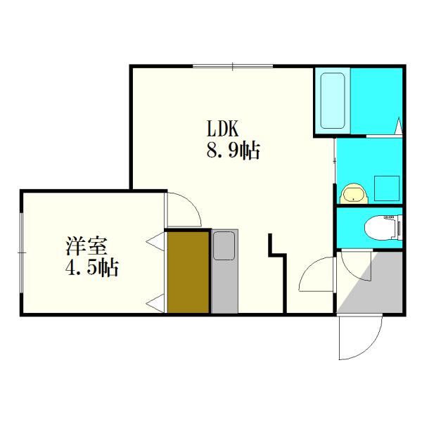 EXCELLENT HOUSE(1LDK/4階)の間取り写真