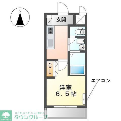 BRANCHE(1K/3階)の間取り写真