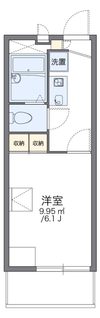 レオパレスOAK GARDEN(1K/3階)の間取り写真