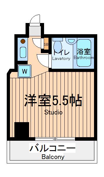 ダイホープラザ川崎(1K/7階)の間取り写真