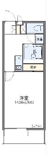 レオネクストカーサ川口飯塚(1K/2階)の間取り写真