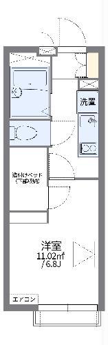 レオパレスアピラ(1K/2階)の間取り写真