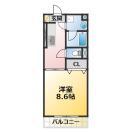 セントレアール(1DK/3階)の間取り写真