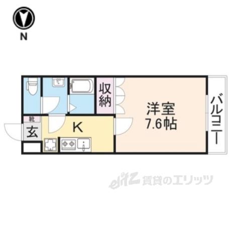 コンフォールM(1K/2階)の間取り写真