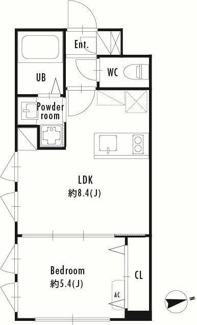 プライマル大塚(1LDK/3階)の間取り写真