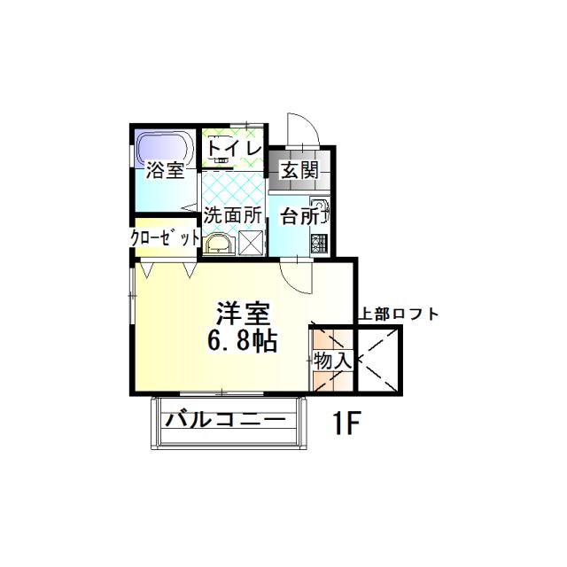 Nハイツみの内(1K/1階)の間取り写真