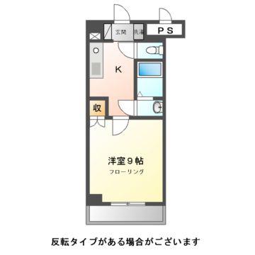 グランシャリオII(1K/2階)の間取り写真