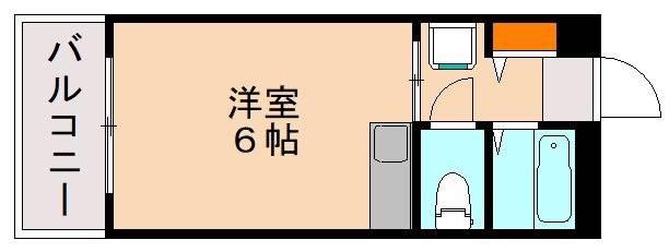 アルテハイム大野城(ワンルーム/5階)の間取り写真
