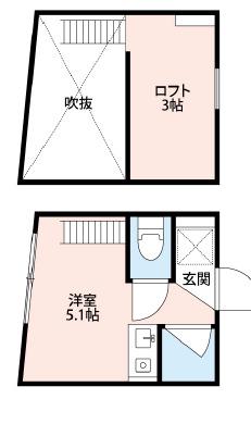 アジュール荻窪(ワンルーム/1階)の間取り写真